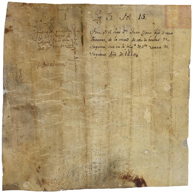 Documentos de la Sección de Códices del Archivo Histórico Nacional